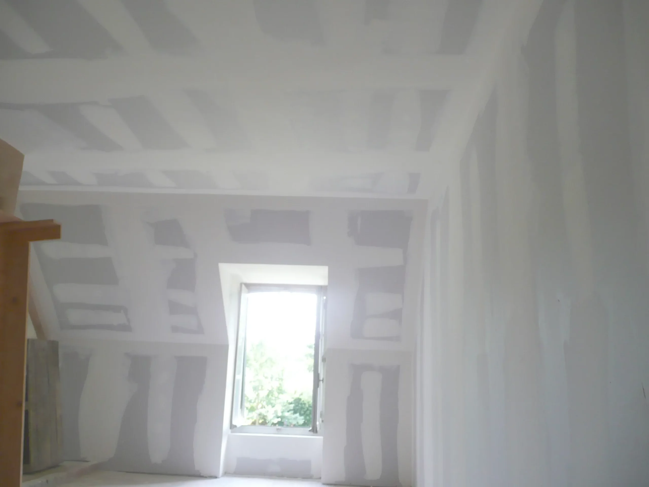 Am&eacute;nagement de combles apr&egrave;s travaux - Chantier David Veaudecranne - Plaquiste Bouloire