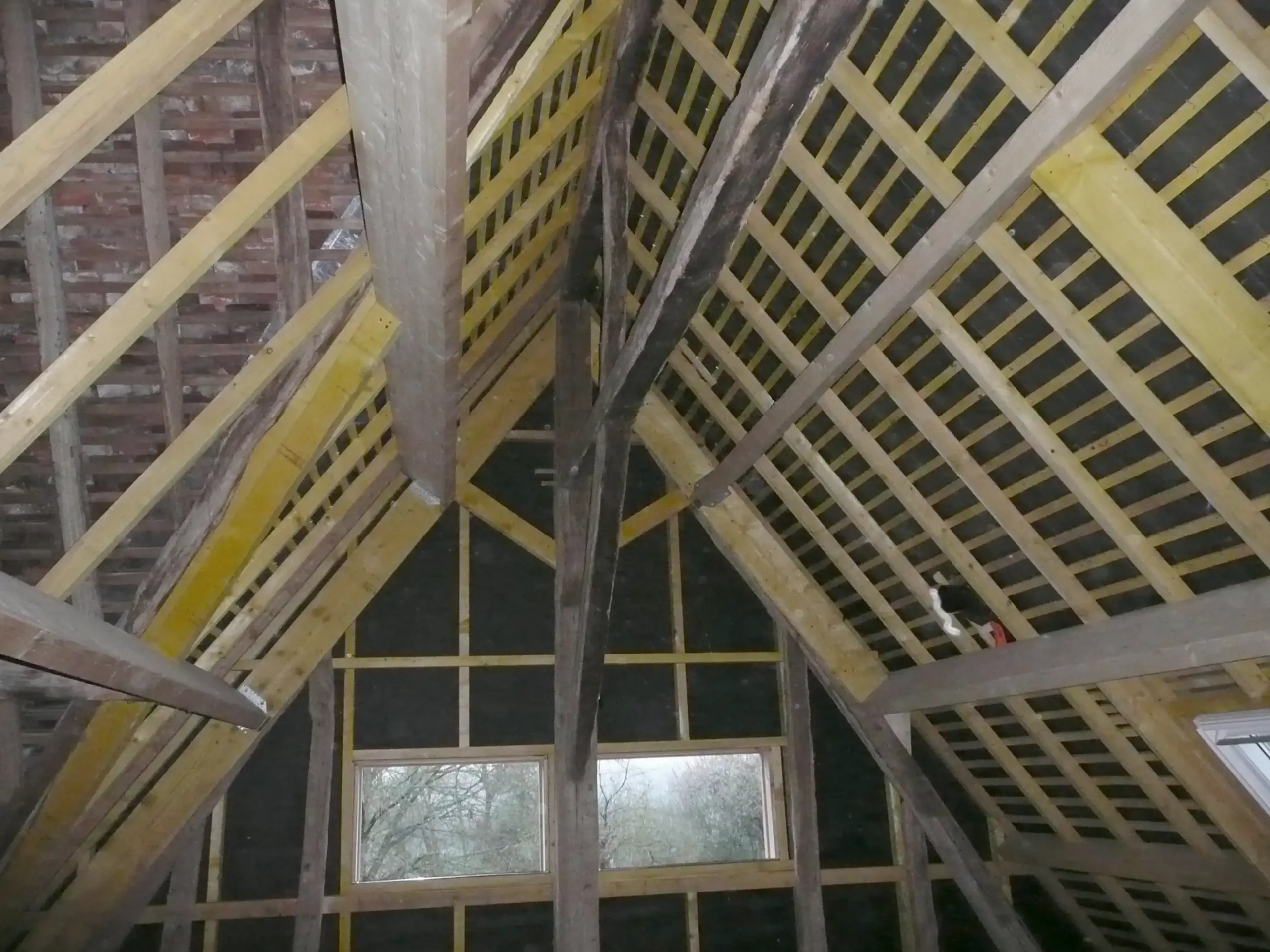 Aménagement de combles avant travaux - Chantier David Veaudecranne - Plaquiste Bouloire