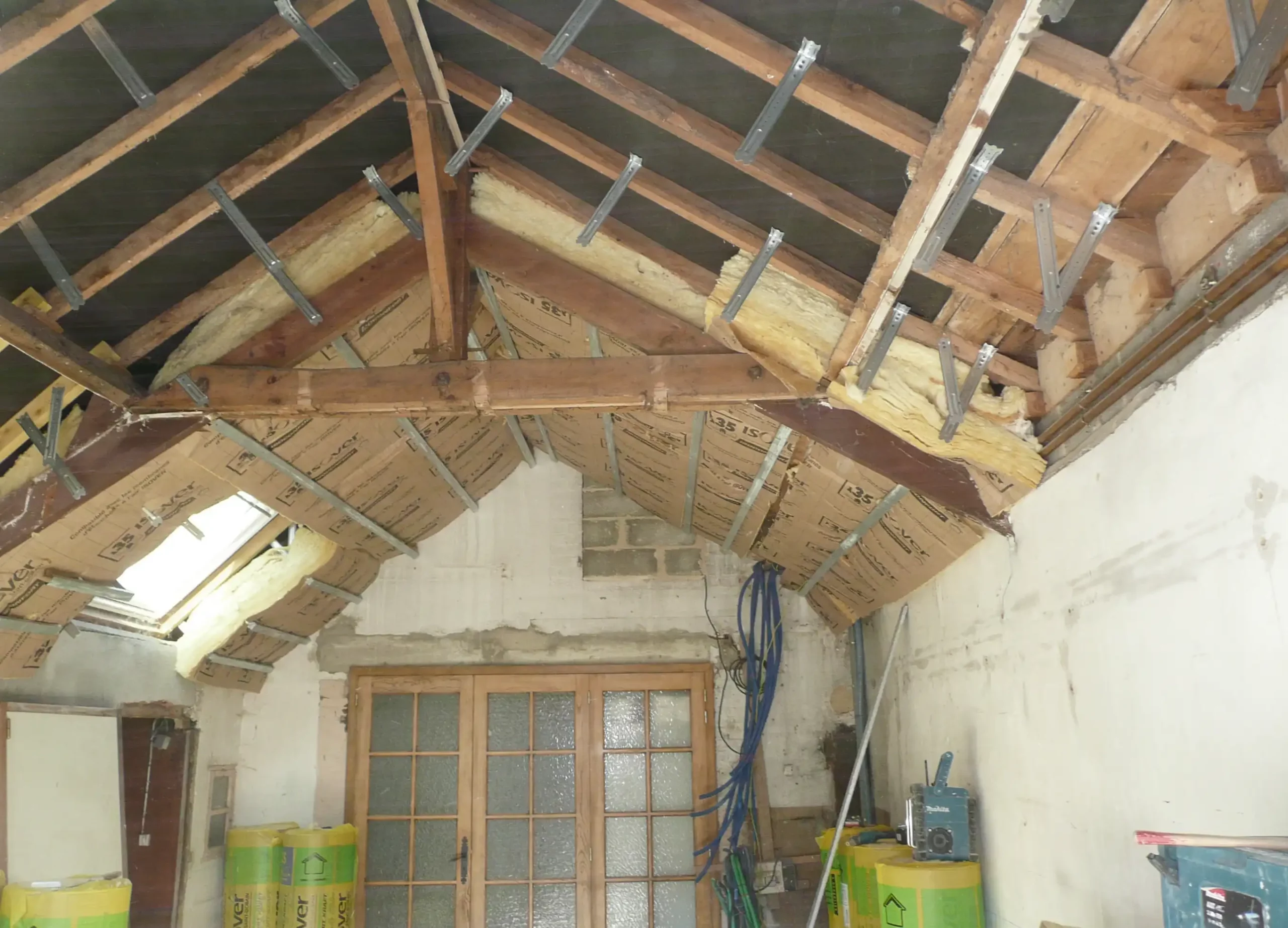 Rénovation intérieure -isolation - Chantier David Veaudecranne - Plaquiste Bouloire